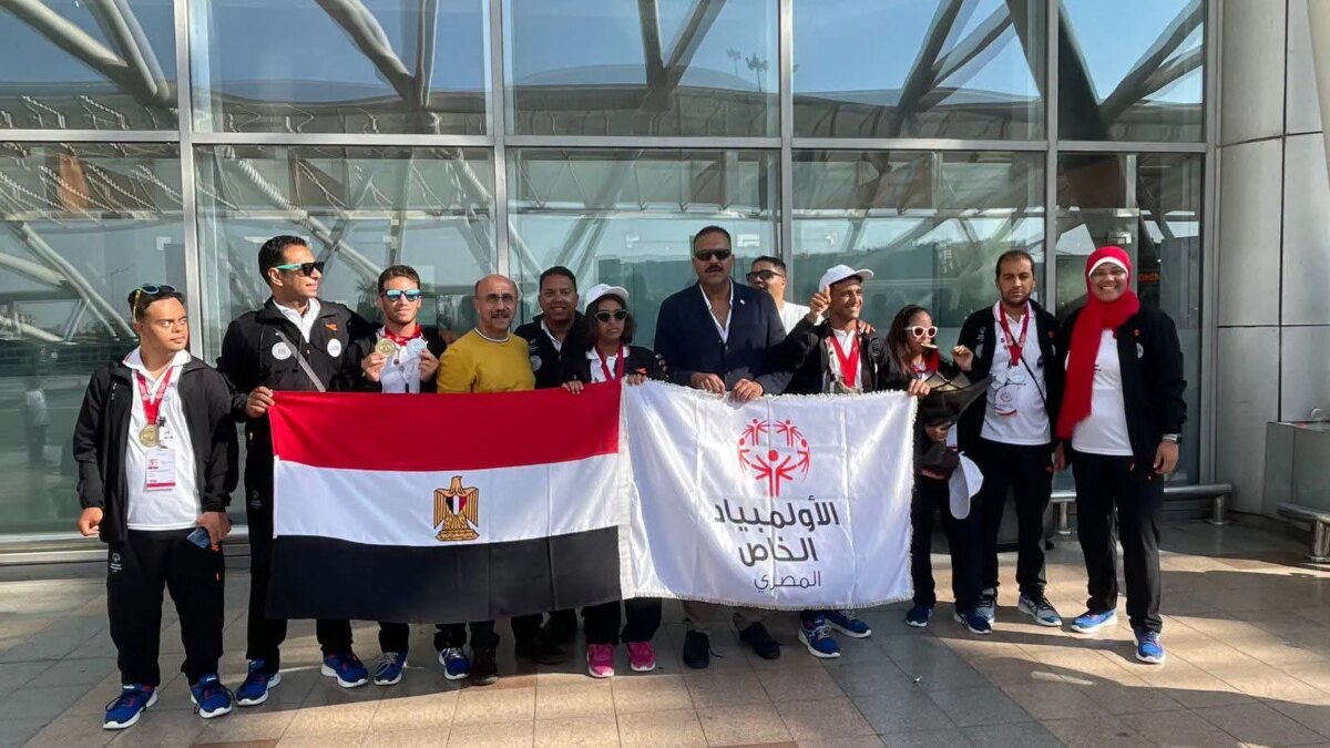 وزيرة التضامن الاجتماعي تهنئ أبطال بعثة الأولمبياد الخاص المصري