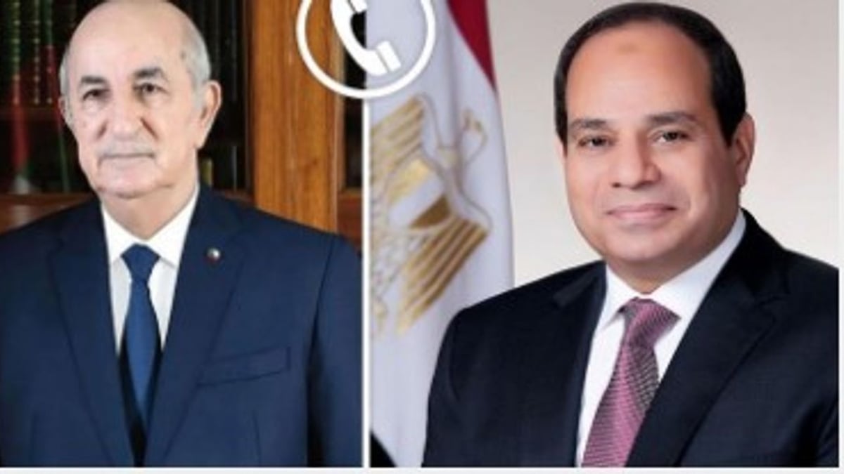 الرئيس المصري يناقش الأوضاع الإقليمية مع نظيره الجزائري
