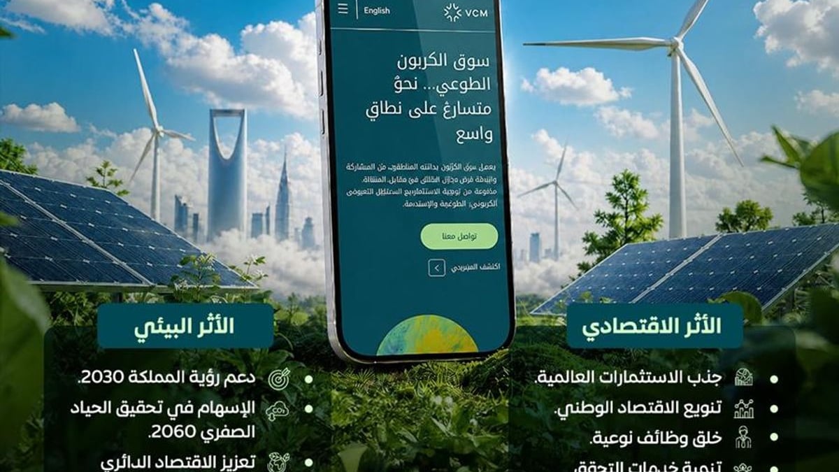 سوق الكربون الطوعي في السعودية يعزز التحول نحو اقتصاد منخفض الكربون