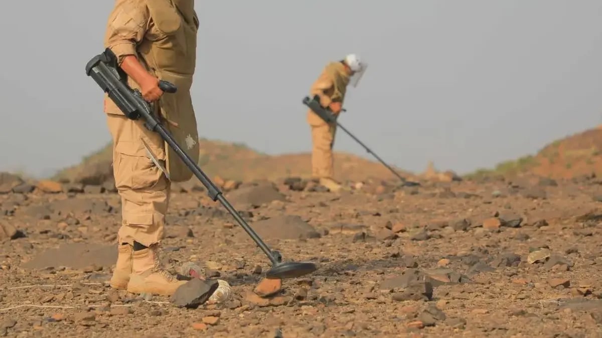«مسام» يزيل 1,293 لغمًا من اليمن في أسبوع واحد