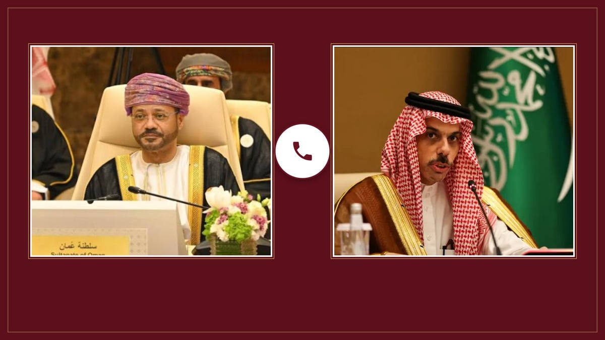 وزير الخارجية السعودي ونظيره العماني يناقشان الأوضاع الإقليمية وملاحة مضيق هرمز