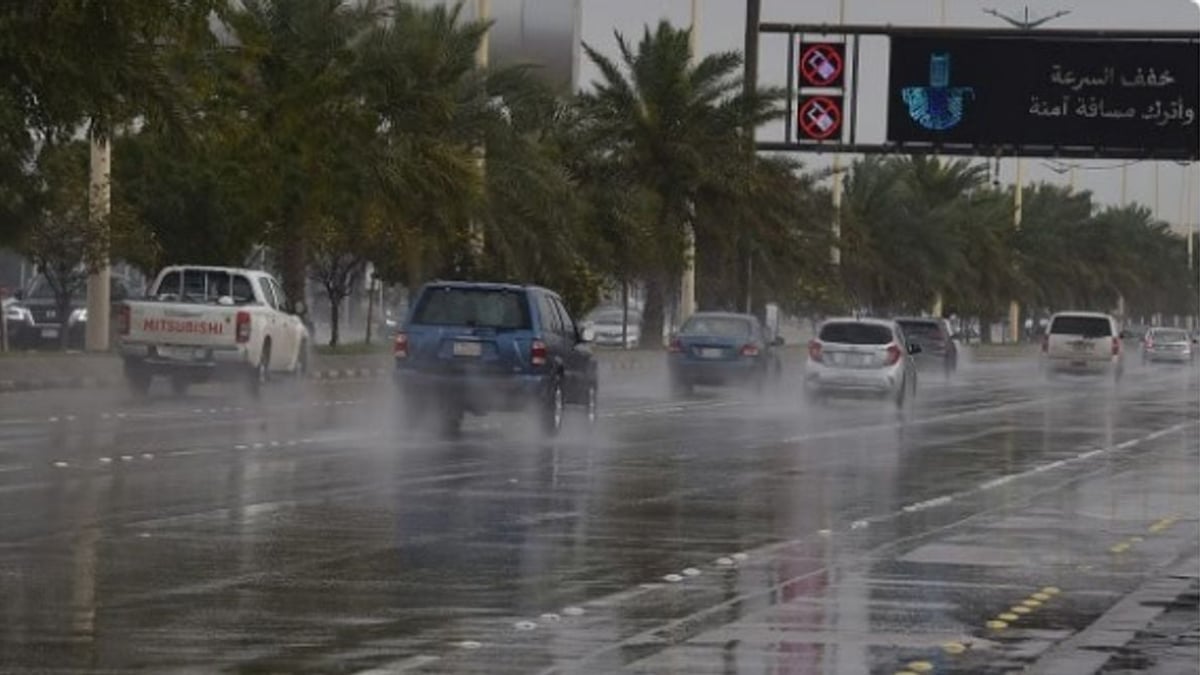 استمرار هطول الأمطار الرعدية في بعض المناطق حتى نهاية الأسبوع