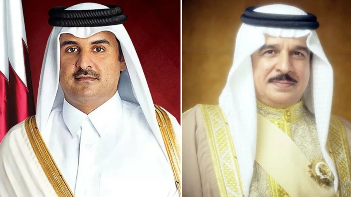 ملك البحرين وأمير قطر يناقشان التطورات الإقليمية والدولية هاتفياً