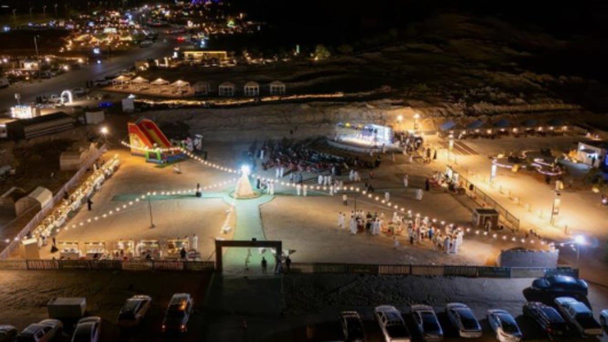 مهرجان ساحة الجوف يبدأ فعالياته الفنية والترفيهية في سكاكا