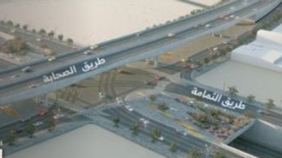 تعزيز قدرة طريق الثمامة في شرق الرياض لتحسين انسيابية المرور