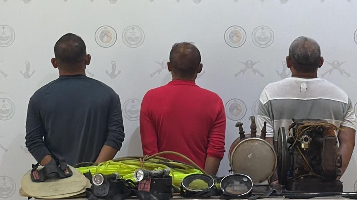 حرس الحدود بينبع يضبط 3 فلبينيين بصيد غير قانوني وأدوات محظورة