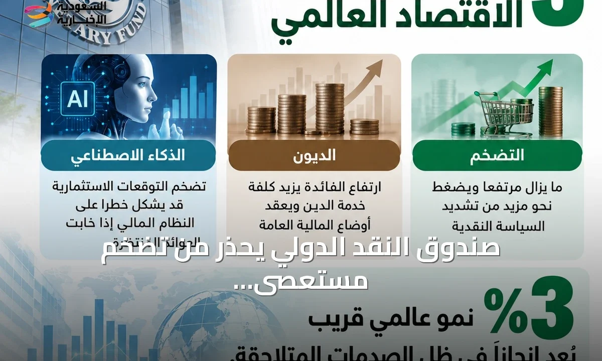 صندوق النقد الدولي يحذر: تضخم وديون متصاعدة ومخاطر الذكاء الاصطناعي تهدد الاقتصاد العالمي