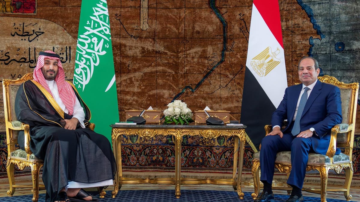 ولي العهد والرئيس المصري يعقدان لقاءً ثنائيًا ومباحثات موسعة